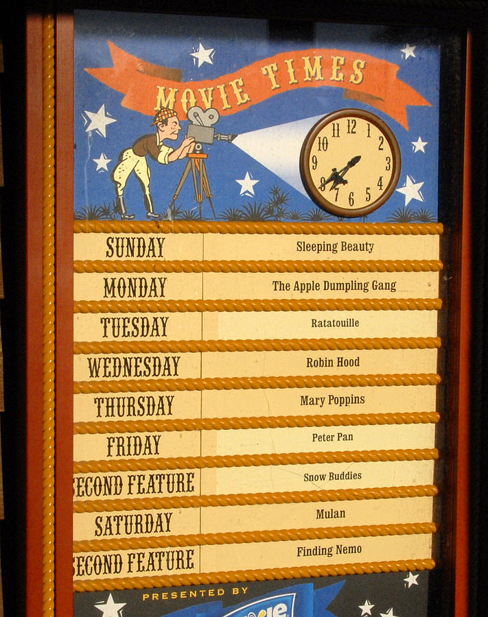 Disney movie times Fort Wilderness Campground Photograph by David Lee Thompson