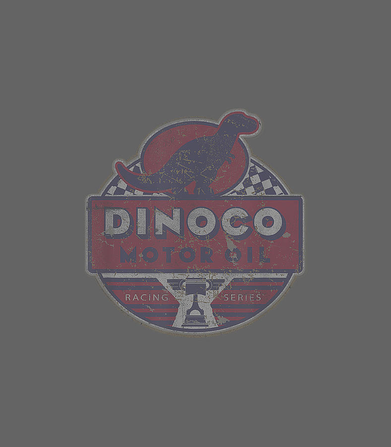 Disney Pixar Cars Dinoco Motor Oil Faded Sign Digital Art by Vito ...