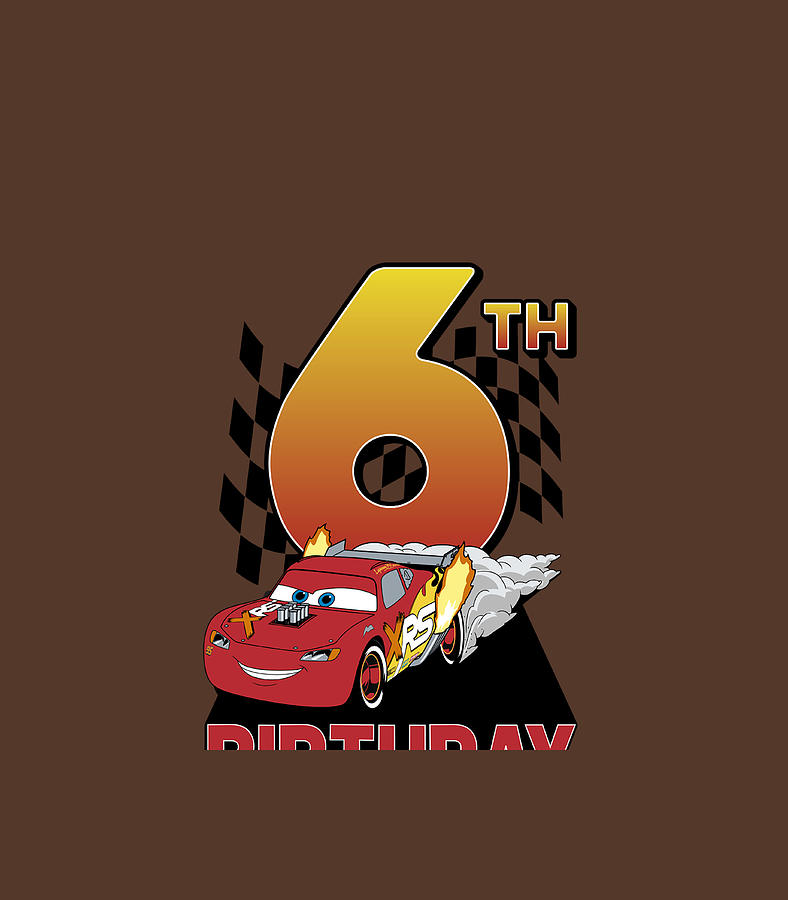 Disney Pixar Cars Lightning McQueen Big Face Sticker by Rishio Lowri - Fine  Art America