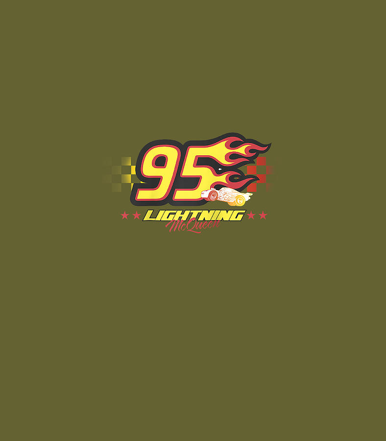 Disney Pixar Cars Lightning Mcqueen 95 Flame Raglan Baseball Digital Art By Rishio Lowri Pixels