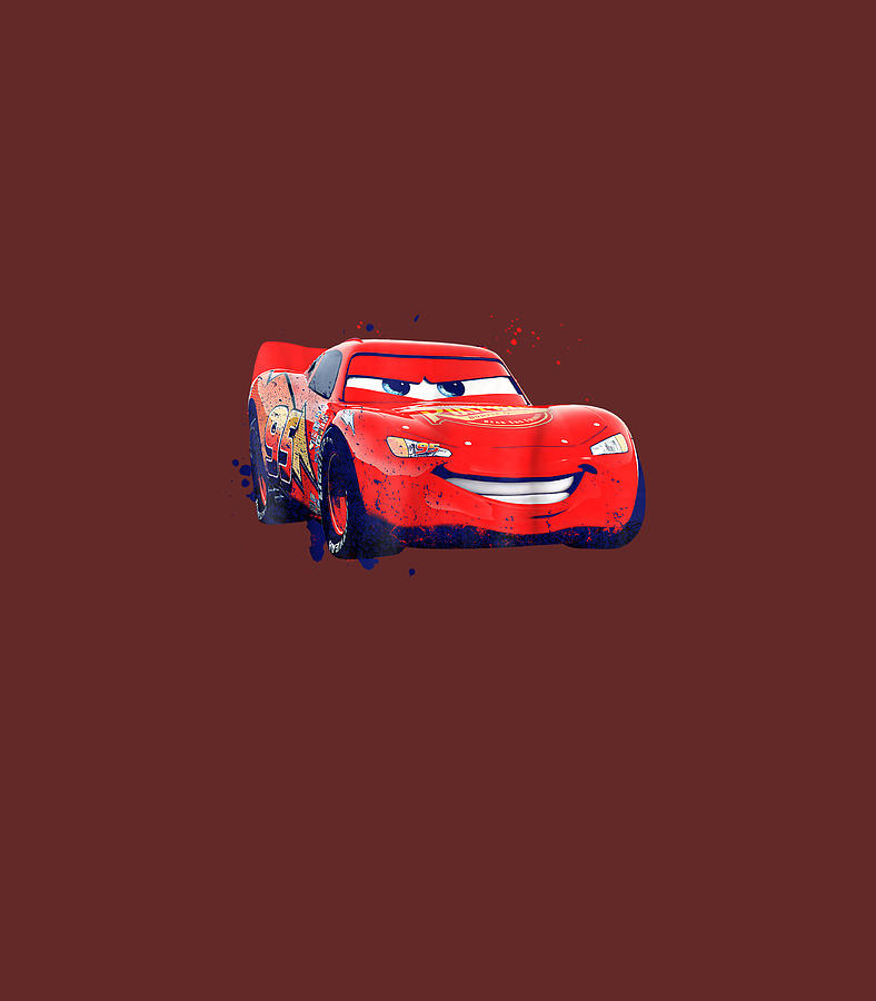 Disney Pixar Cars Lightning McQueen Paint Drifting Digital Art by