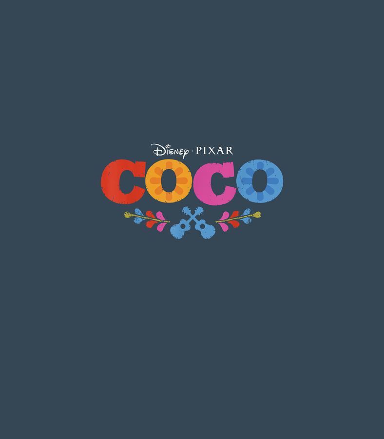 Disney Pixar Coco Movie Logo Colorful Graphic Digital Art By Harir Adrij Pixels