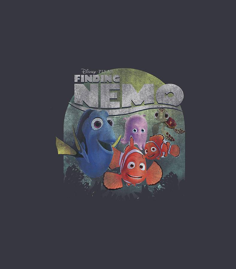 Disney Pixar Finding Nemo Group Shot Graphic Digital Art by Brax Jane ...