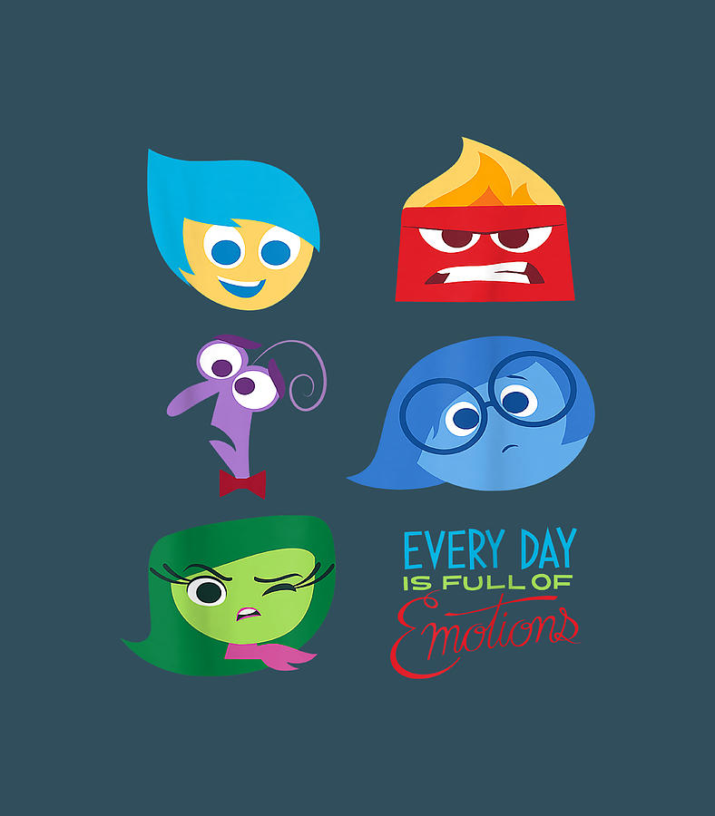 Disney Pixar Inside Out Full of Emotions Character Digital Art by ...