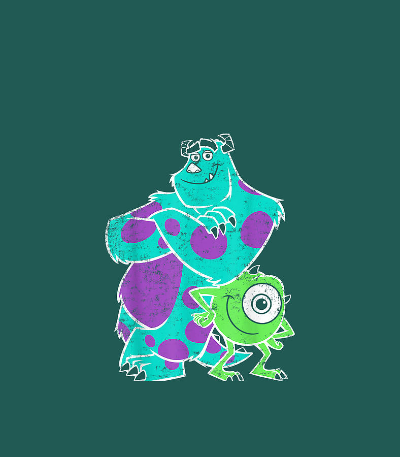 Disney Pixar Monsters University Sulley Mike Buds Digital Art By Kavane