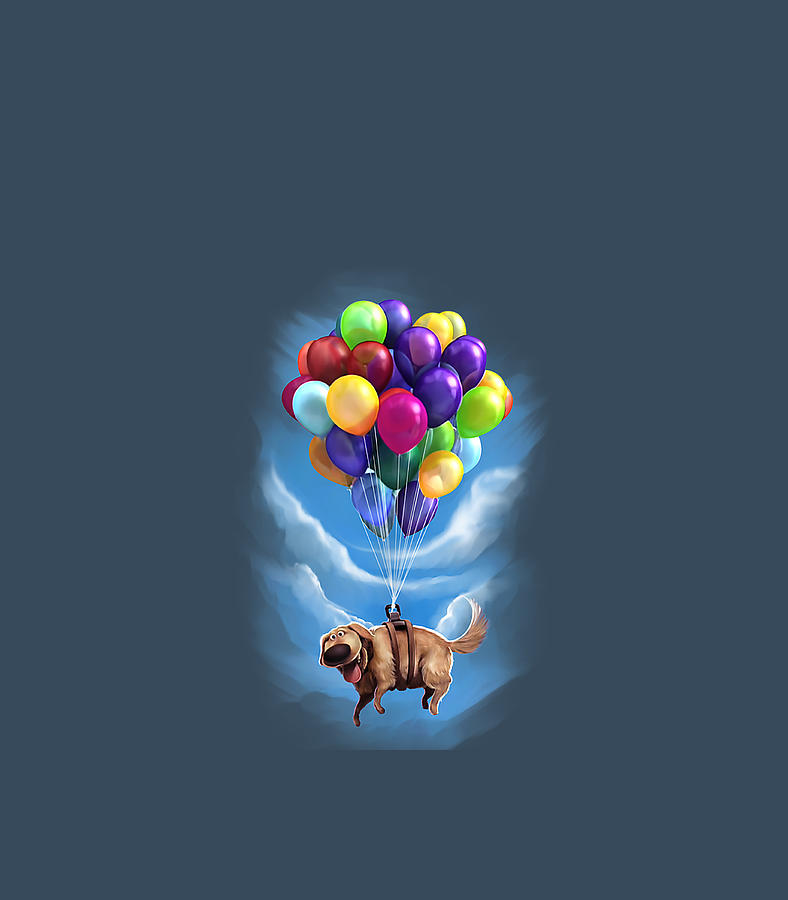 Disney Pixar Up Dug Balloon Floating Digital Art by Remyg Salwa - Pixels