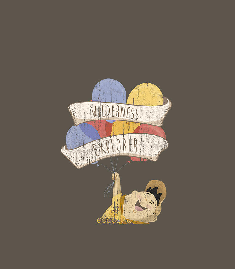 Disney Pixar Up Russell Wilderness Explorer Balloons Digital Art By ...