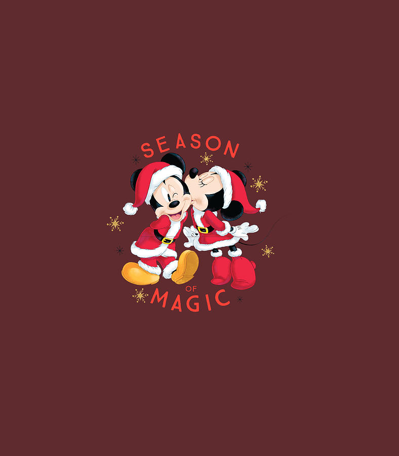 Disney Santa Mickey and Minnie Mouse Holiday Digital Art by Segnif ...