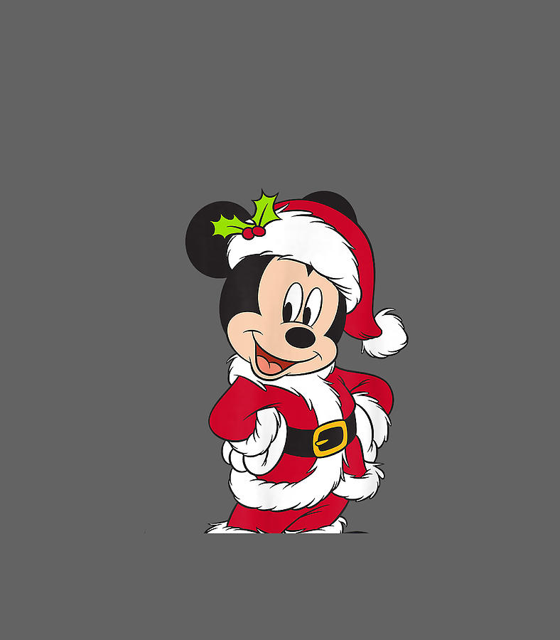 Disney Santa Mickey Mouse Holiday Digital Art by Segnif Emrie - Fine ...
