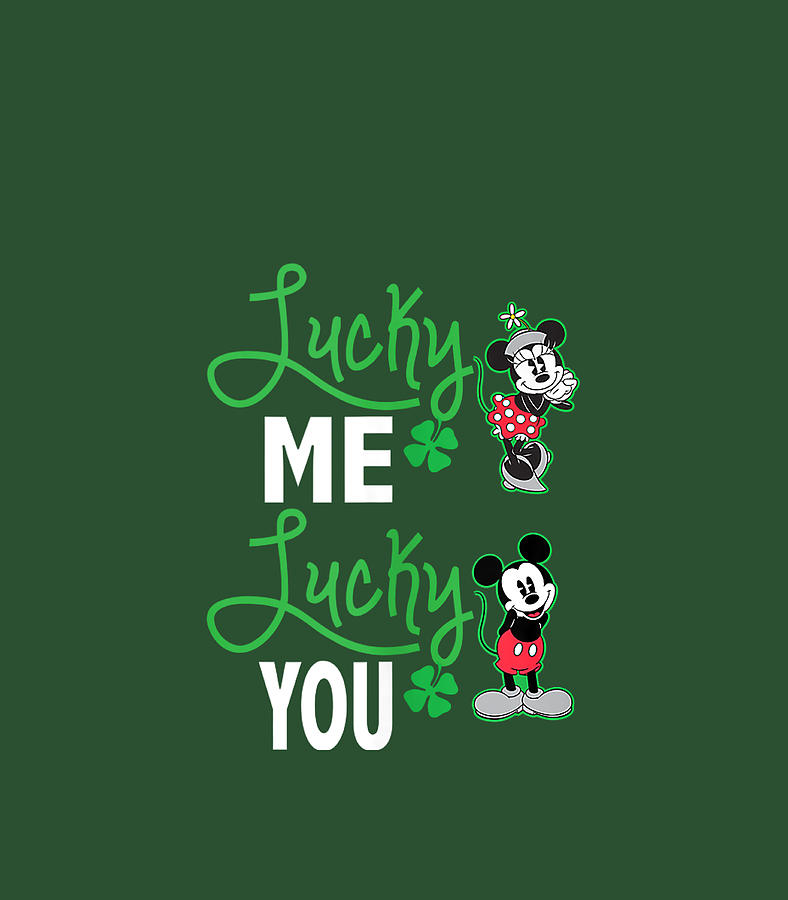 Disney St Patricks Day Mickey And Minnie Lucky Digital Art By Jakubz