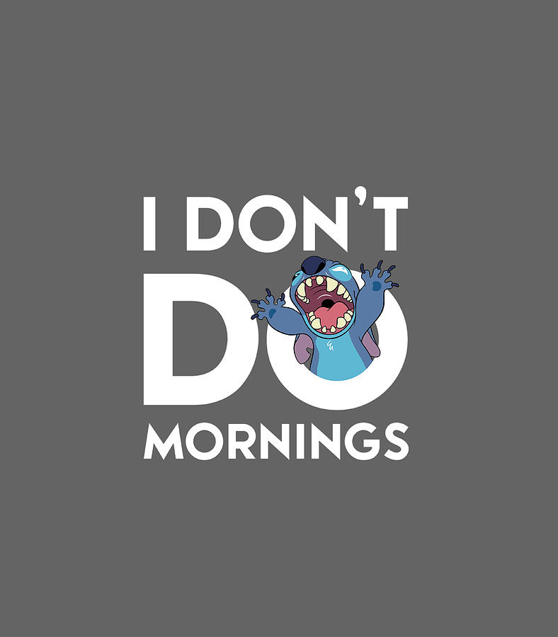 Disney Coffee Cup - Stitch - I Don't Do Mornings