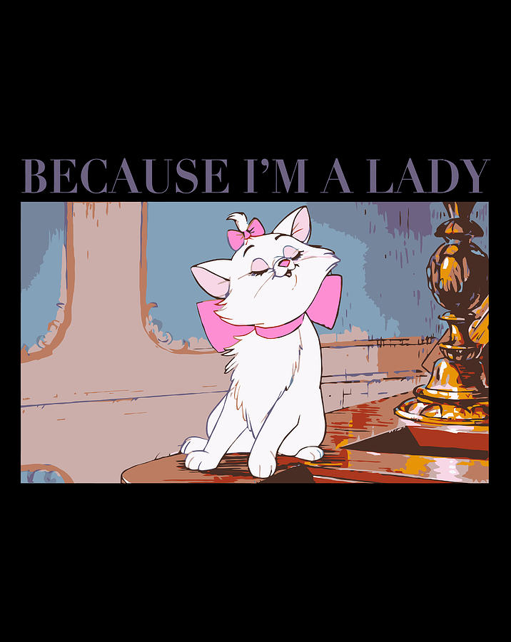 Disney The Aristocats Marie Because Im A Lady Portrait Drawing By Lucy Wilk 2459