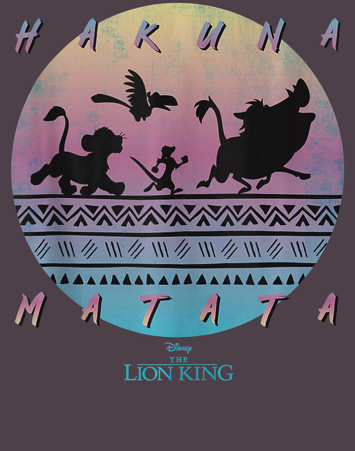 Disney The Lion King Hakuna Matata 90S Circle by Tran Lieu Ly