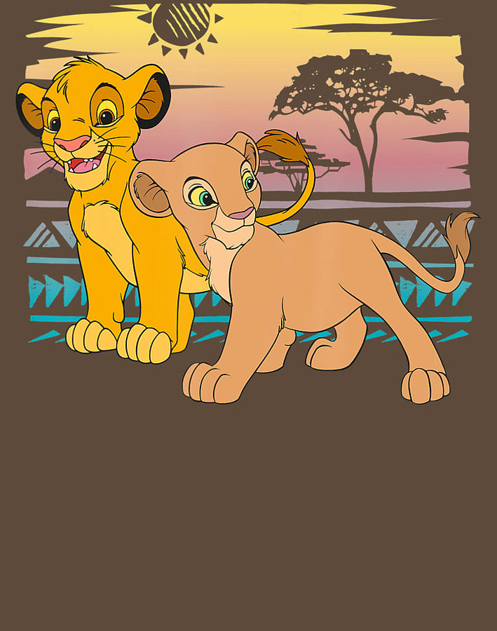 Disney The Lion King Young Simba Nala 90S Digital Art by Tran Lieu