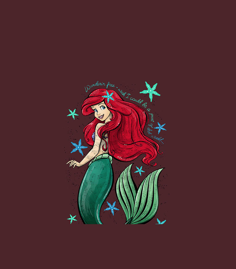 Disney The Little Mermaid Ariels Song Music Notes Digital Art by Kadeb ...