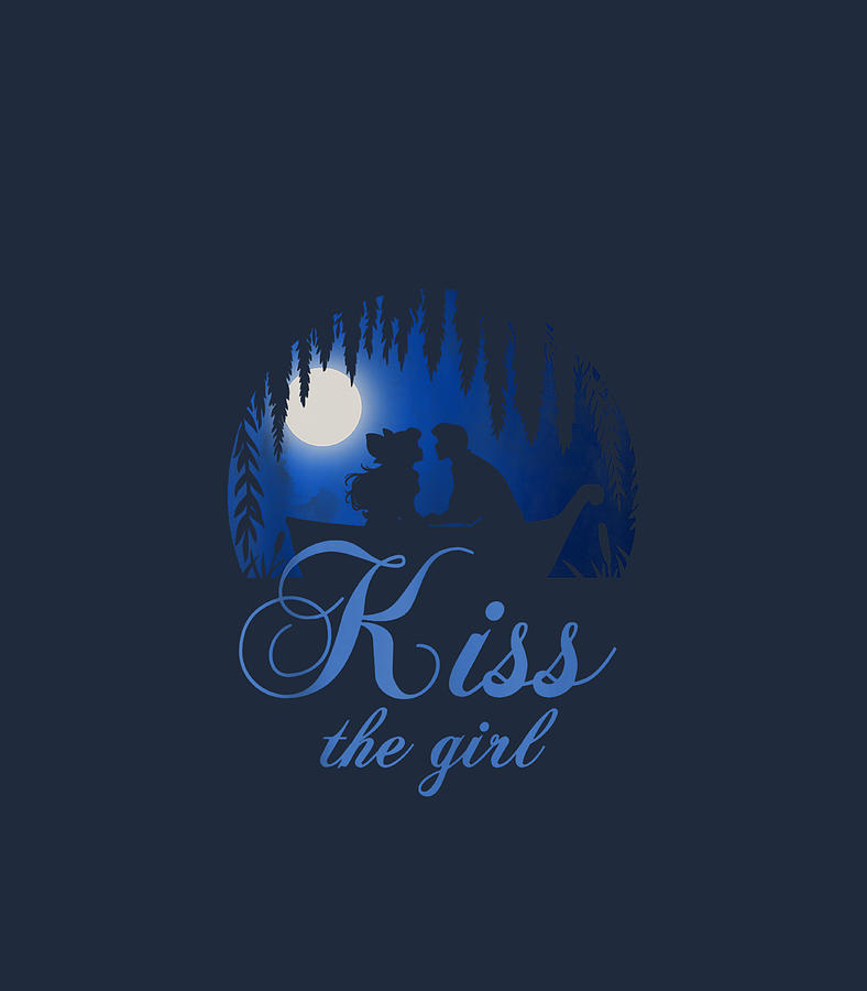little mermaid kiss the girl silhouette