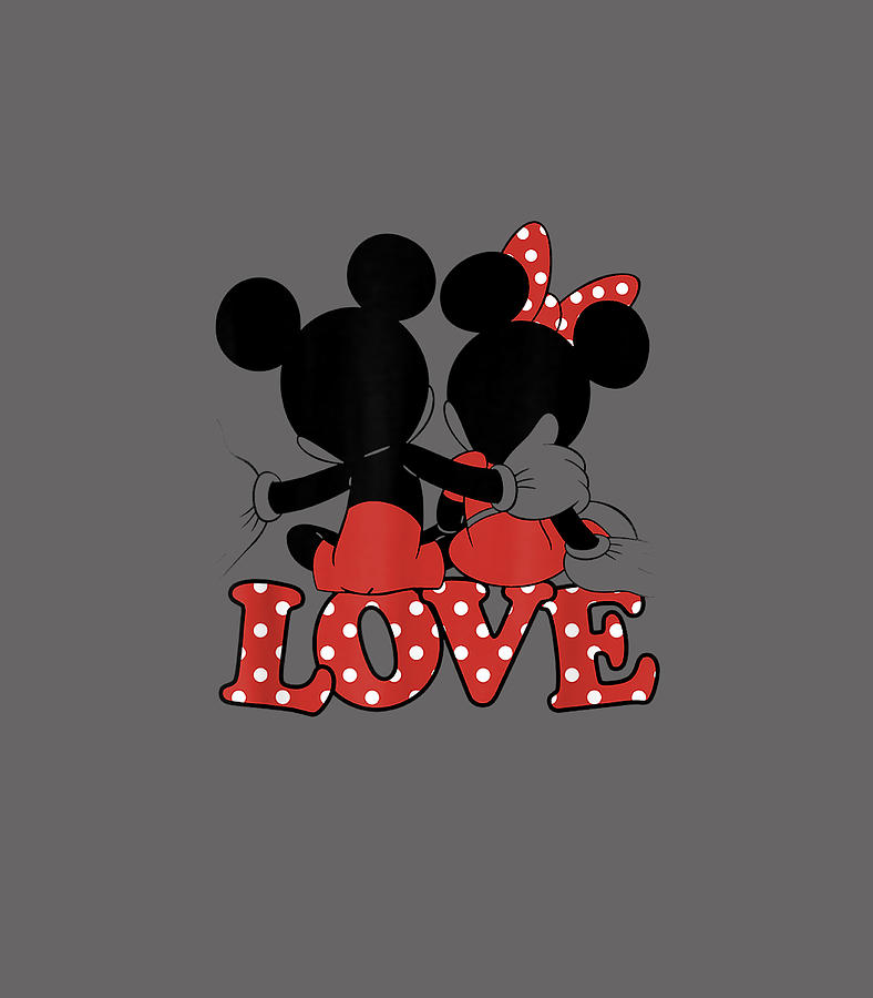 Disney Valentines Mickey Minnie Love Hug by Antonio Adama