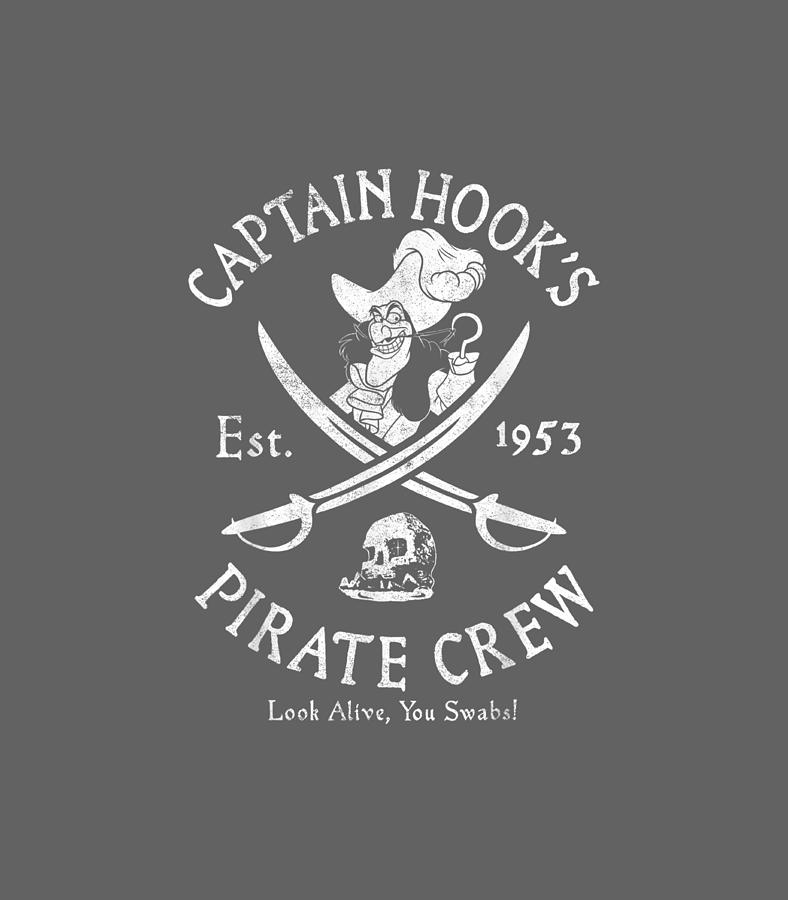 Disney Villains Captain HoPirate Crew Est 1953 Logo Digital Art by ...