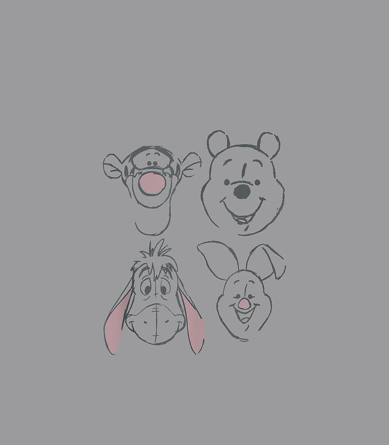 baby pooh and friends drawing