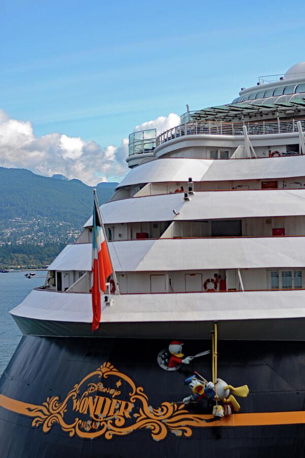 Disney Wonder in Vancouver - Alaska Cruise Ship Photograph by Connie Fox