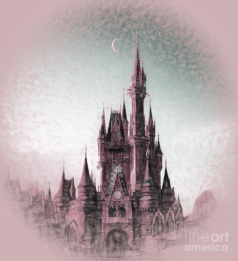 Disney World-castle 7601 Painting