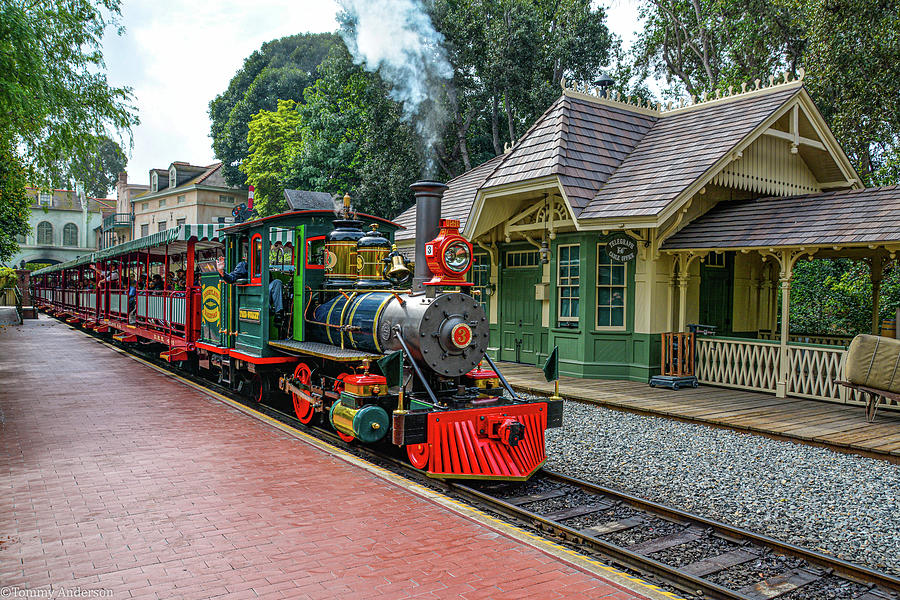 Anaheim Photograph - Disneyland Railroad by Tommy Anderson