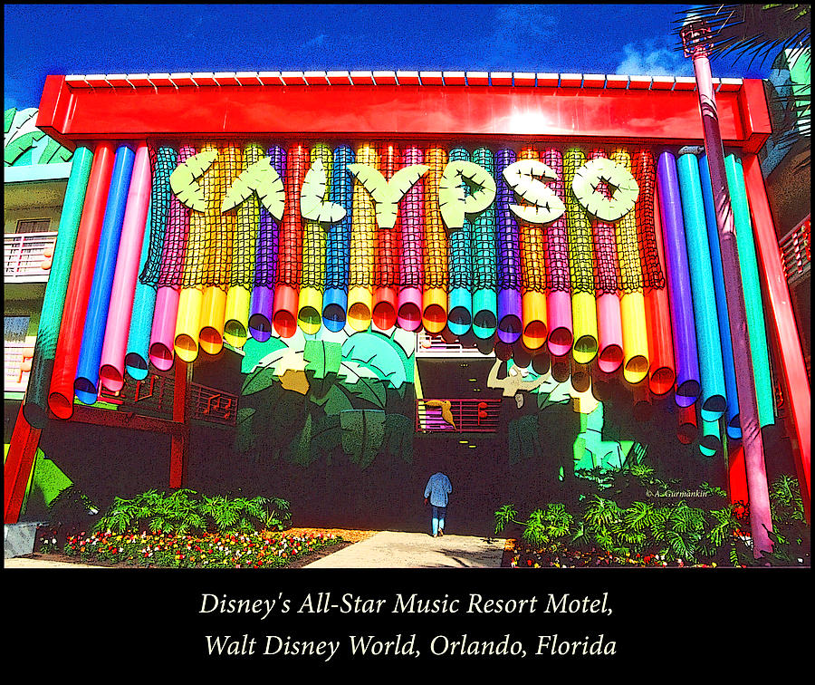 Disneys All-Star Music Resort Motel, Walt Disney World, Orlando Photograph by A Macarthur Gurmankin