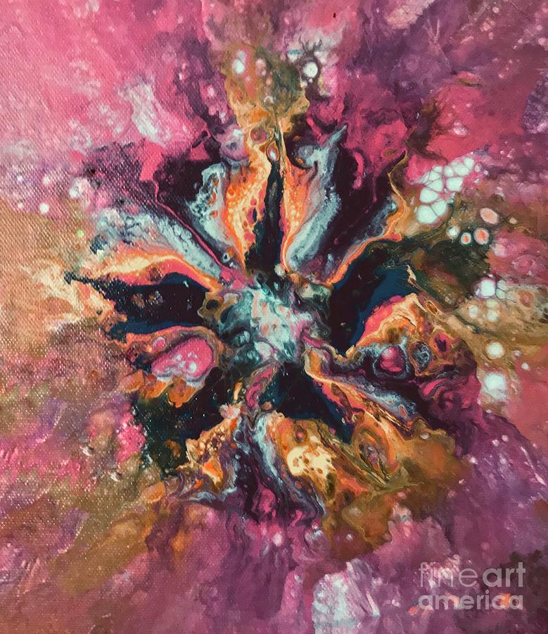 Dispersion of a Cosmos flower's heart Painting by JHR Fluidart - Fine ...