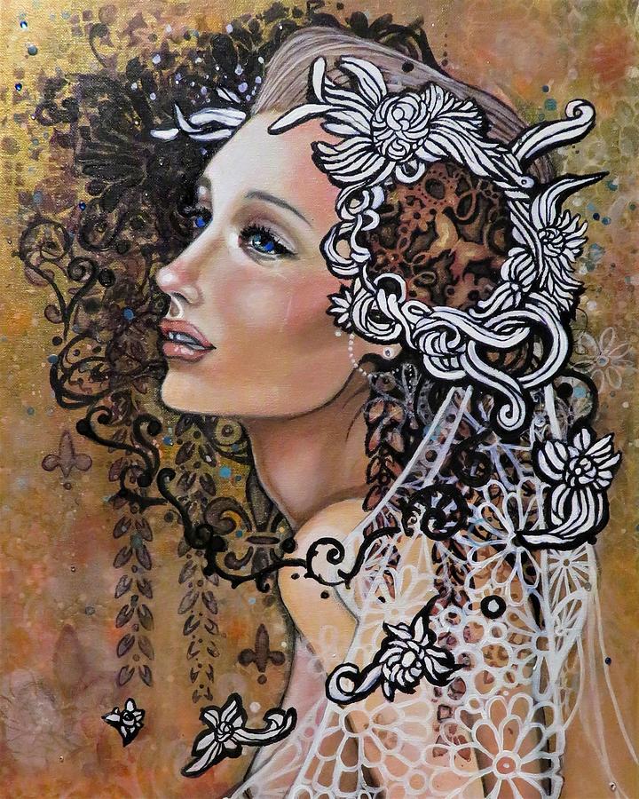 Art Nouveau Painting - Distance by Jessie Tondreau Art Nouveau Painting - Distance by Jessie Tondreau