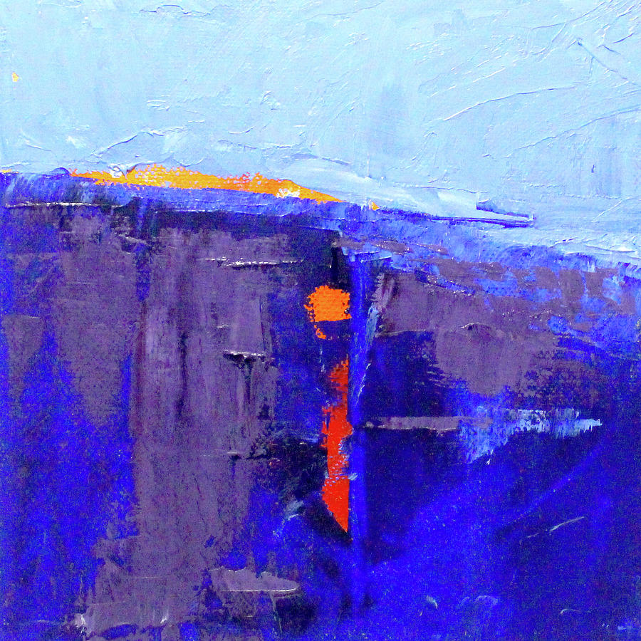 Distant Blue Horizon Painting by Nancy Merkle
