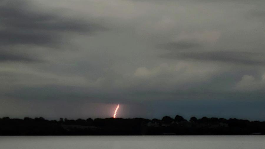 Distant Lightning  Photograph by Ally White