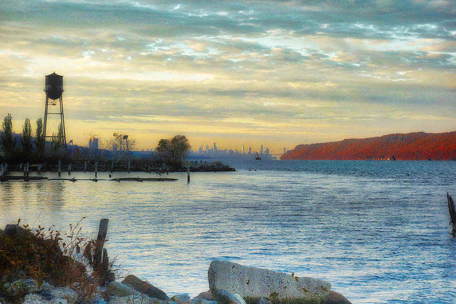 Distant New York Skyline Photograph by Russel Considine