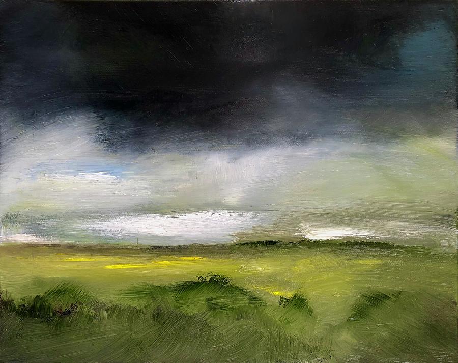Distant Rain Painting by Roger Clarke