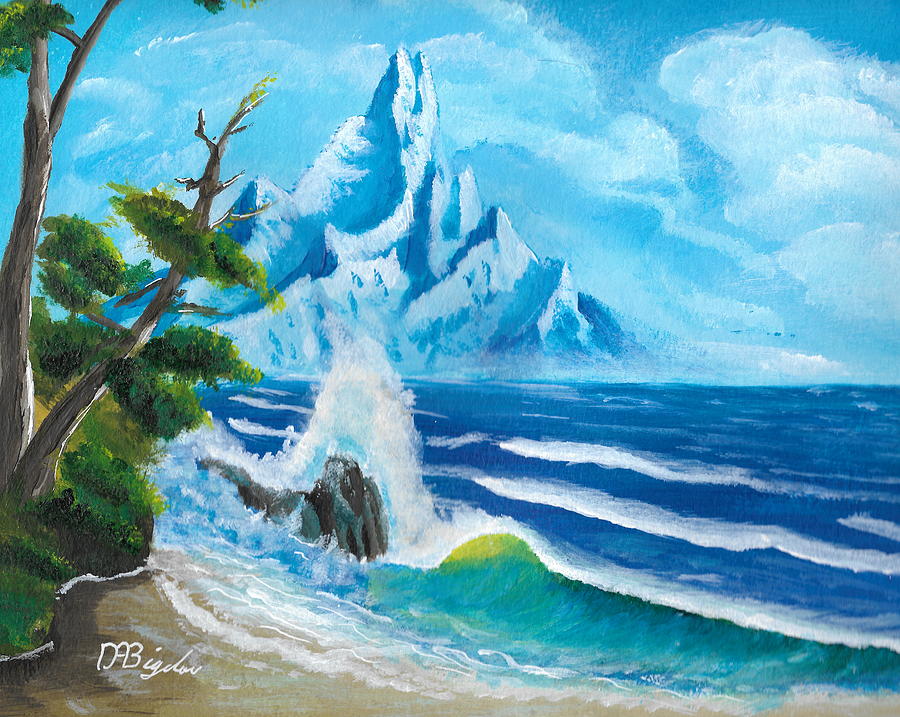 distant Shores Painting by David Bigelow