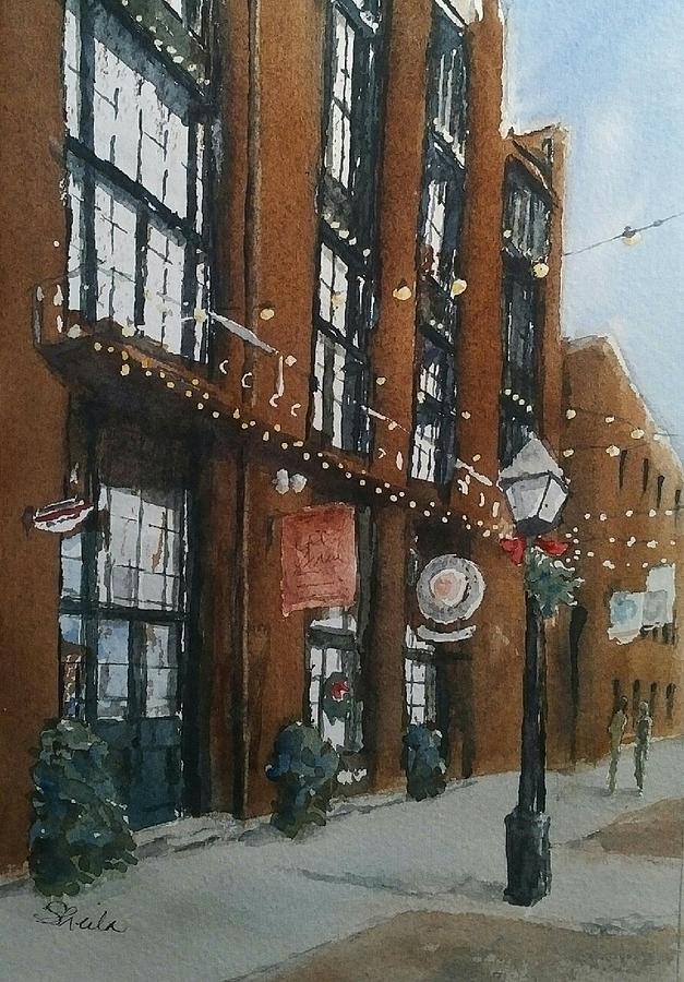 Distillery at Christmas Painting by Sheila Romard