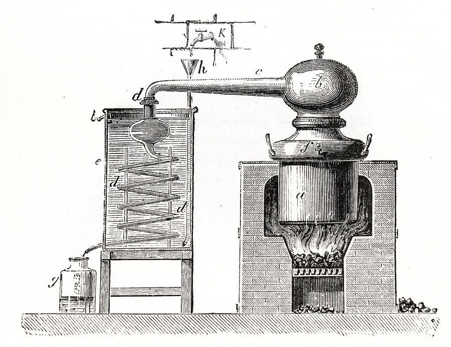 Distillery schematic Drawing by Beeldbewerking