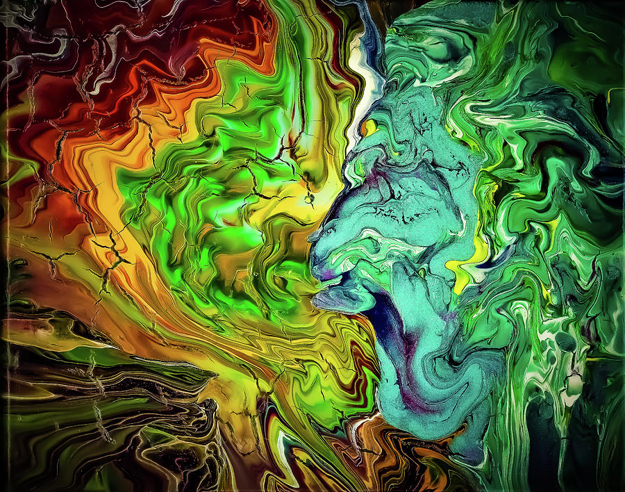Distorted Rainbow Painting by Gena Herro
