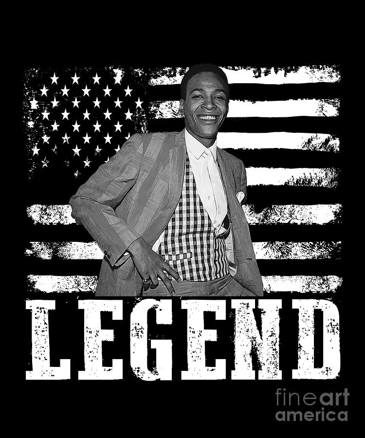 Marvin Gaye Digital Art - Distressed American Flag Marvin Gaye Tribute by Notorious Artist