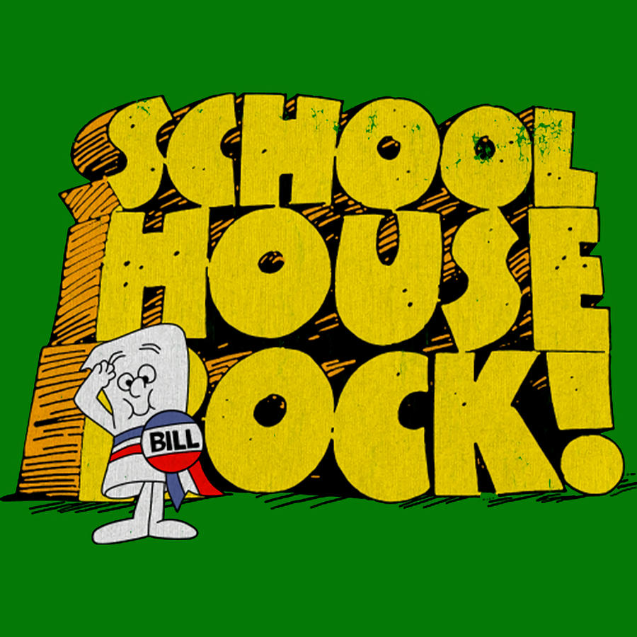 Distressed Schoolhouse Rock Poster travel Painting by Ryan Lauren - Pixels