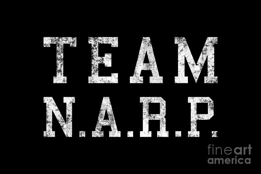 Distressed Team Narp White Digital Art
