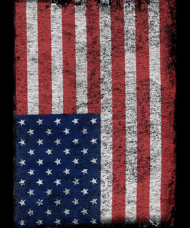 Distressed Us Flag Digital Art by Flippin Sweet Gear