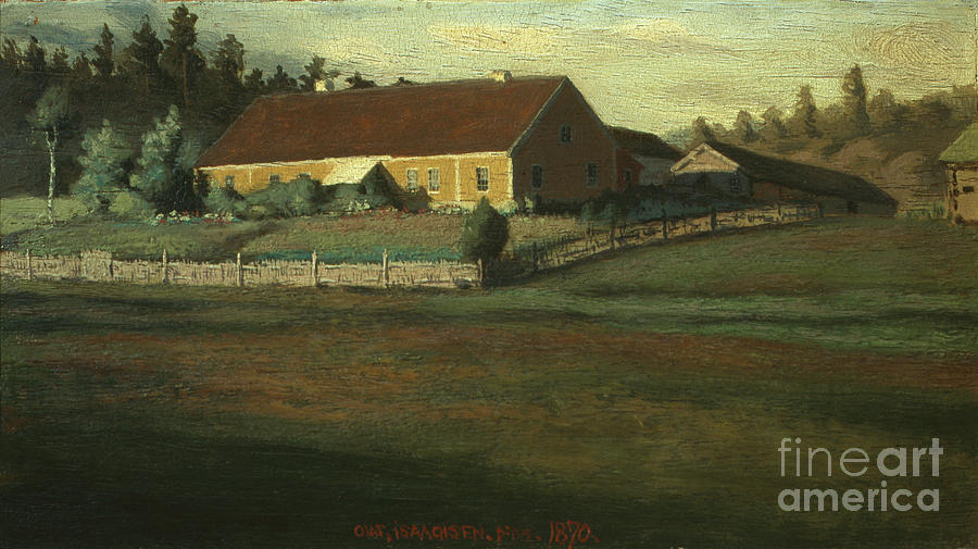 District Recorder Farm In Setesdal Painting By O Vaering By Olaf ...