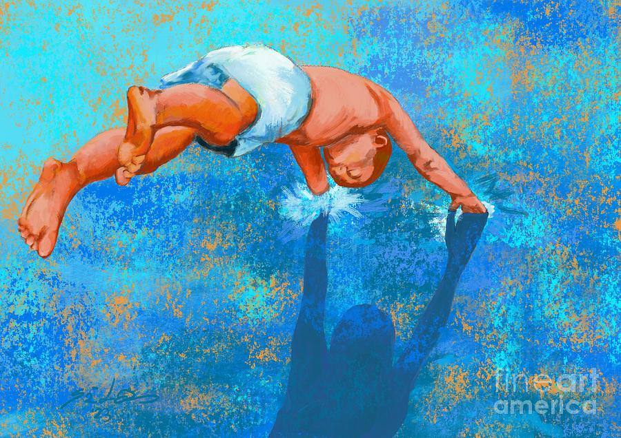 Dive In Painting by Lidija Ivanek - SiLa
