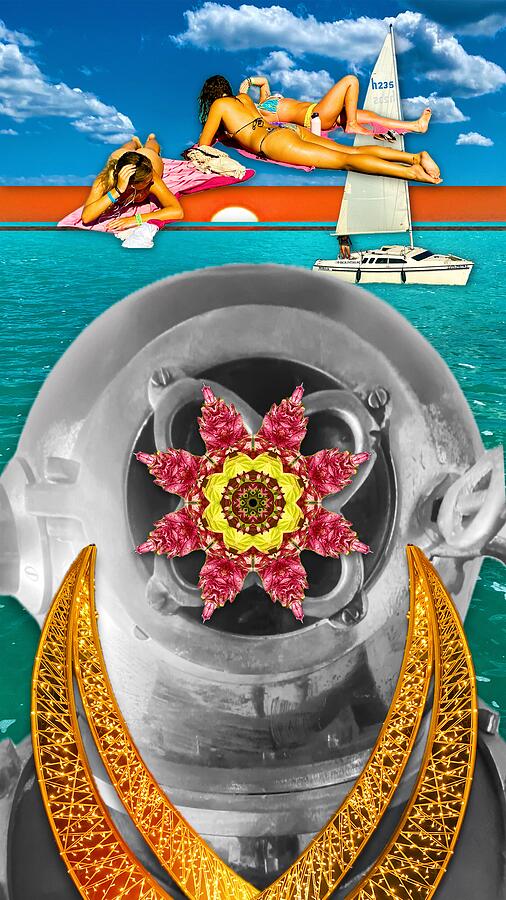Diver Down Digital Art by Skip Hunt Diver Down Digital Art by Skip Hunt