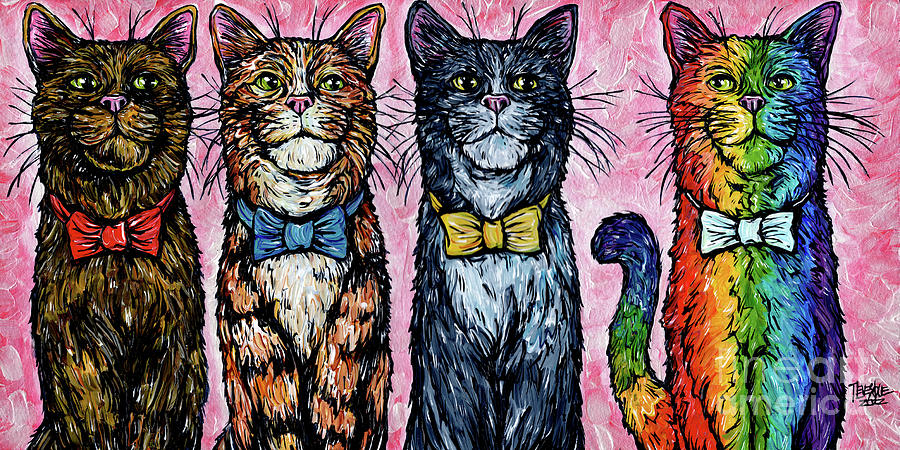 Diversi-kitty Painting by Tracy Levesque