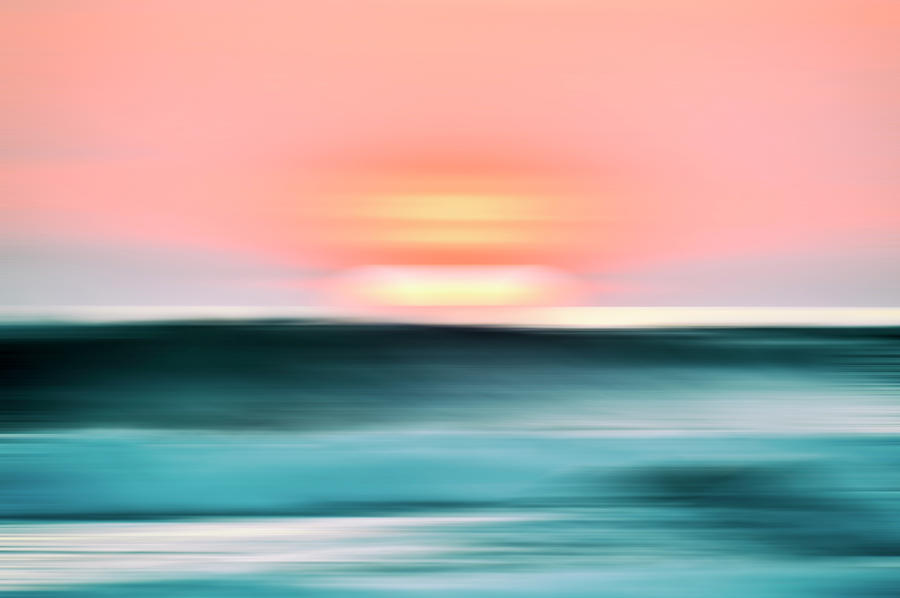 Divine Coastal Sunset Abstract Photograph by Joseph S Giacalone