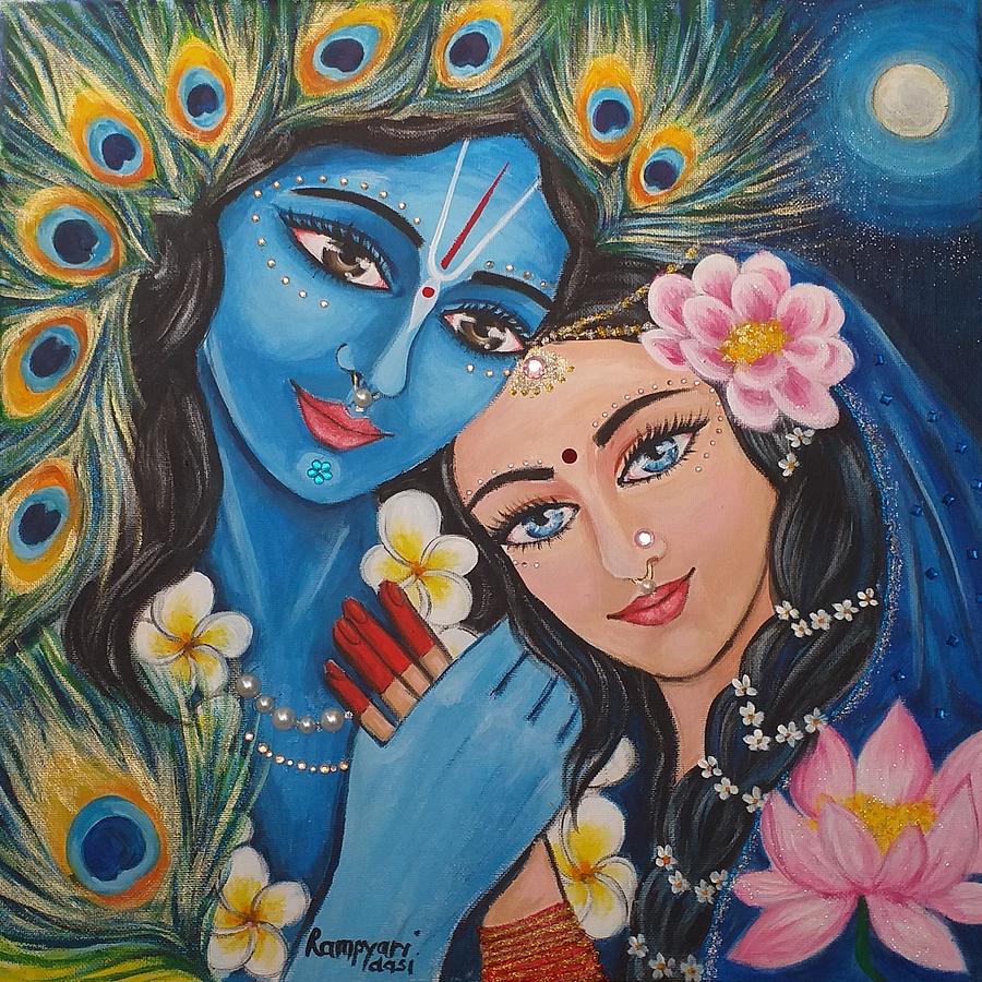 Divine Embrace Painting by From Rampyari's Heart - Pixels