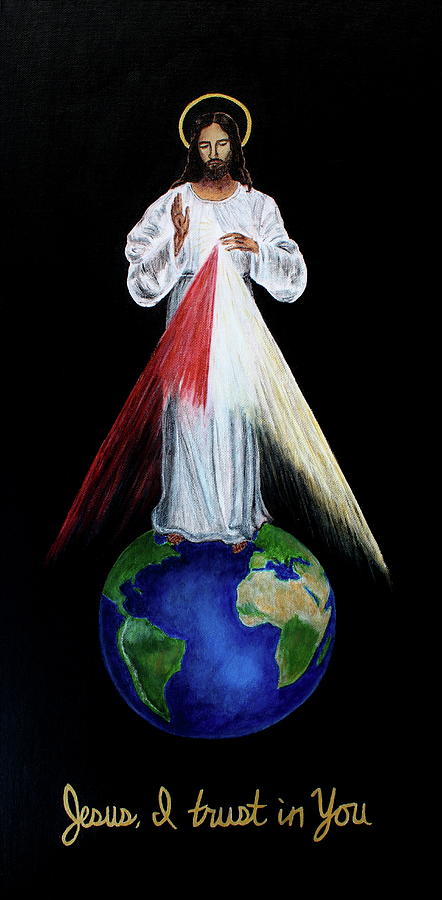 Divine King of Mercy Painting by Mikayla Ruth Reed
