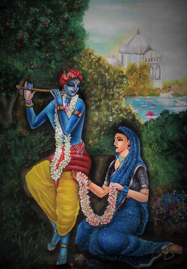 Divine love Painting by Tara Krishna