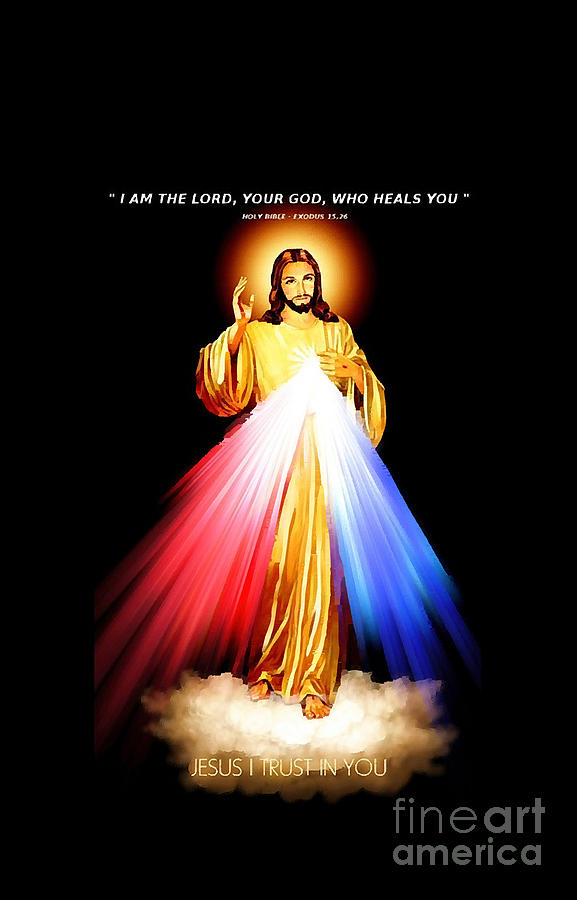 Divine Mercy Lord Jesus I Trust In You Digital Art By Ha Pham